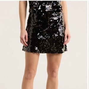 Wayf Sequin Mini Skirt, NWT, Size X Small